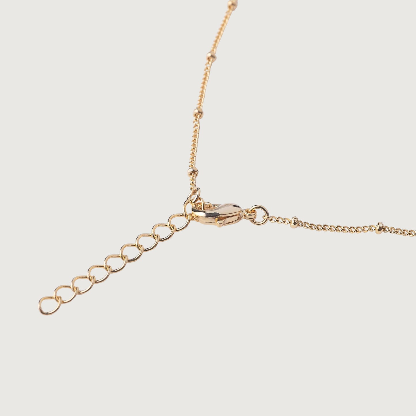 Small Beaded Chain Golden Necklace