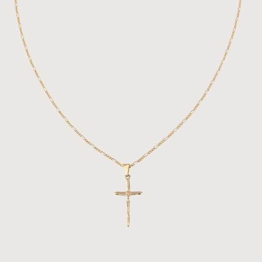 Sacred Faith Crucifix Golden Necklace