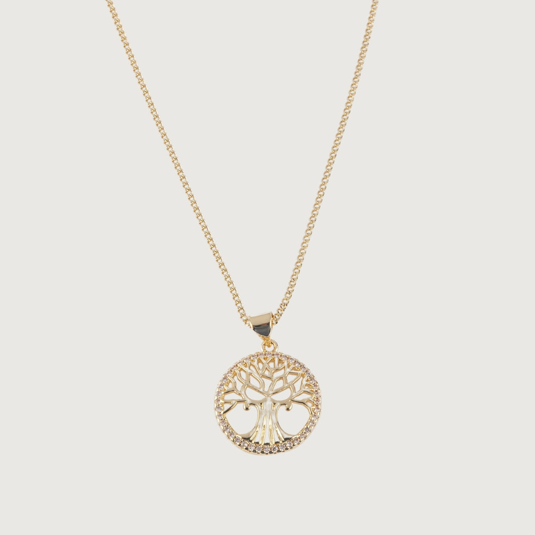My Little Tree of Life Zirconia Necklace & Earring Set