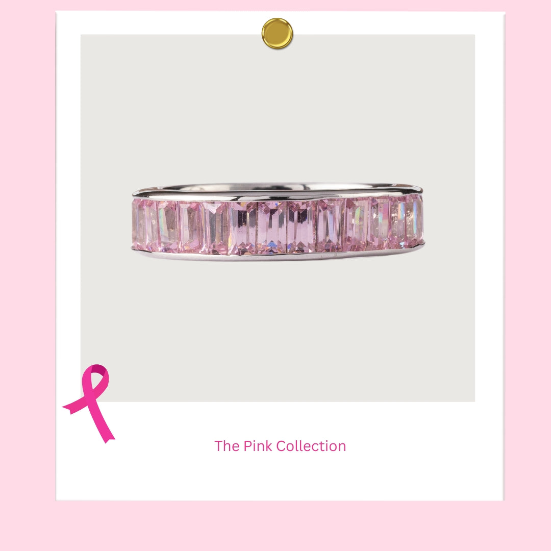 Pink Infinity Band Ring