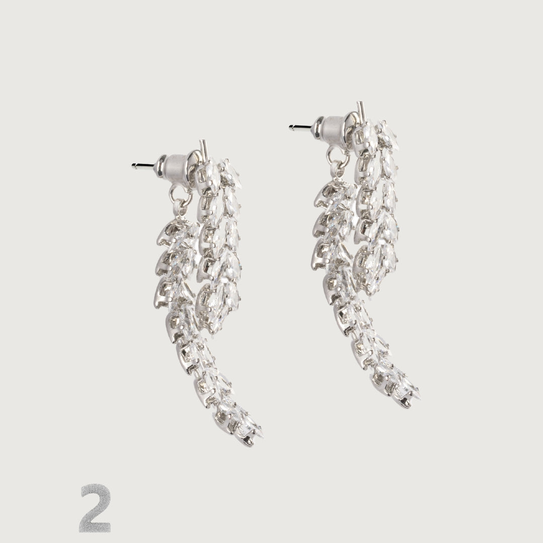 4-in-1 Sparkles Cubic Zirconia Earrings