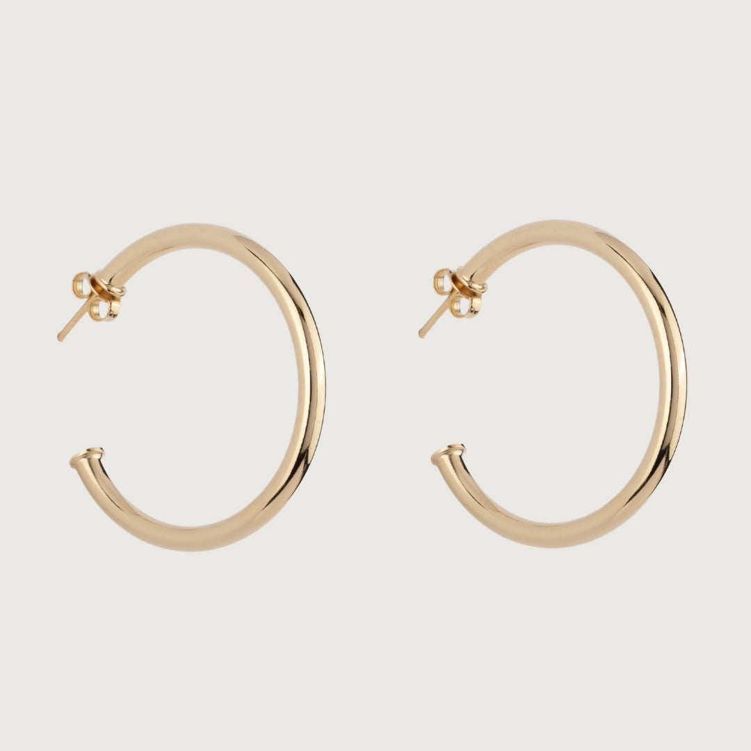 Classic Golden Hoop Earrings