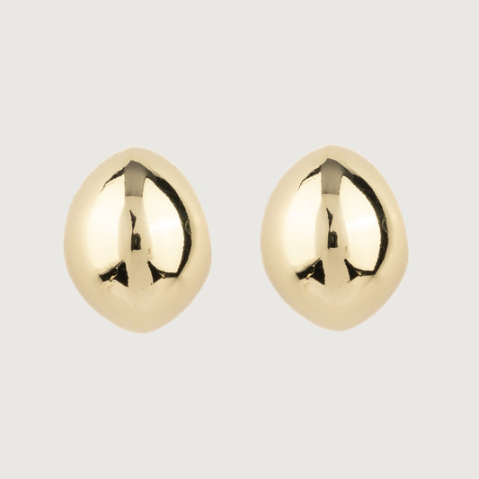 Golden Bold Crescent Earrings