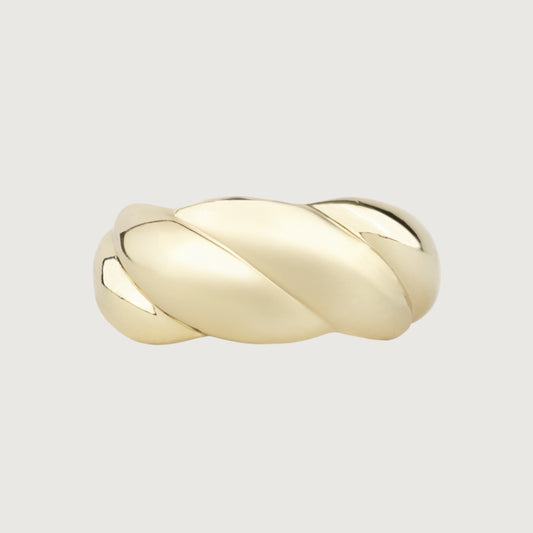 Golden Swirl Ring