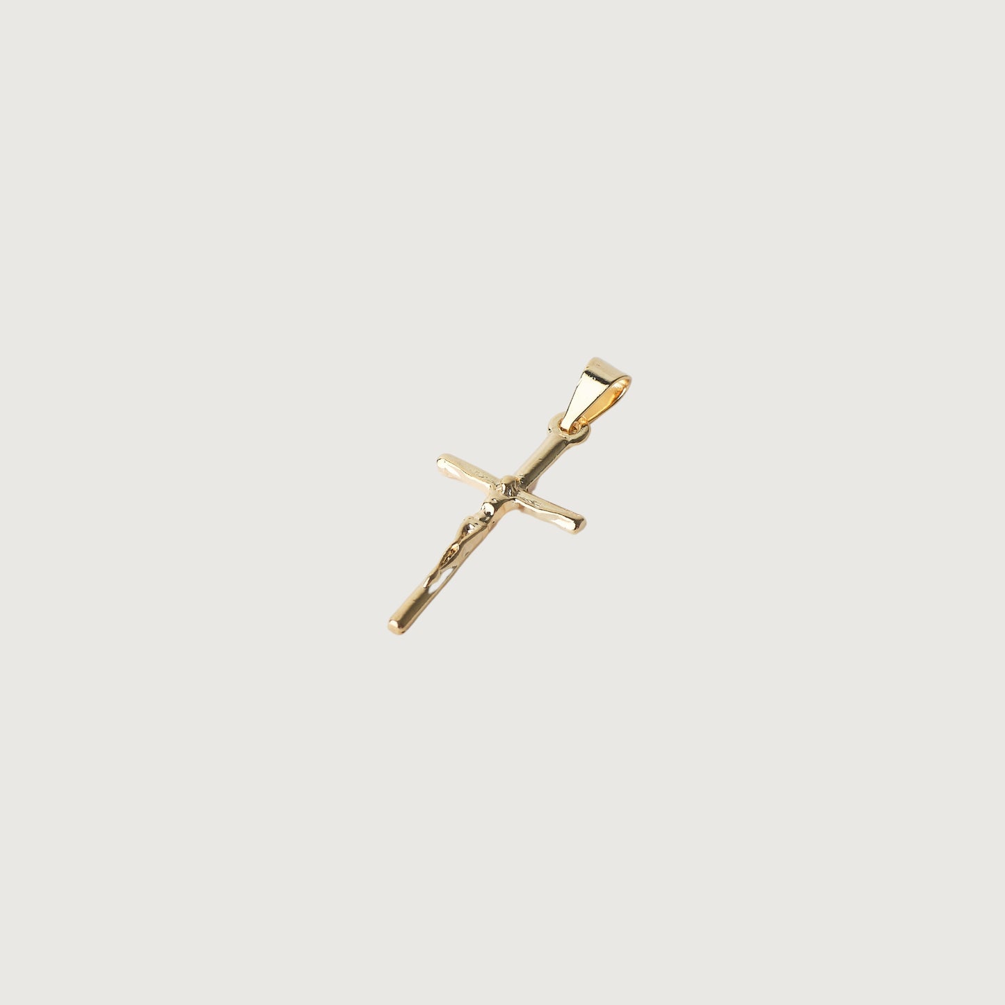 Sacred Faith Crucifix Golden Necklace