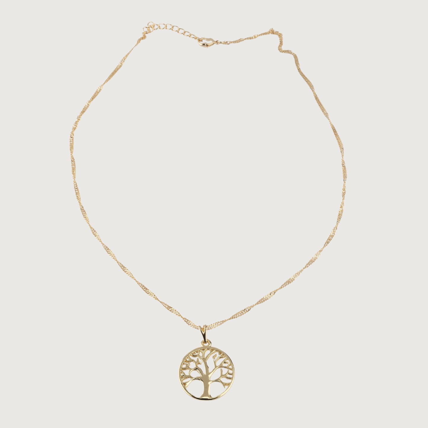 Tree of Life Everlasting Roots Golden Necklace