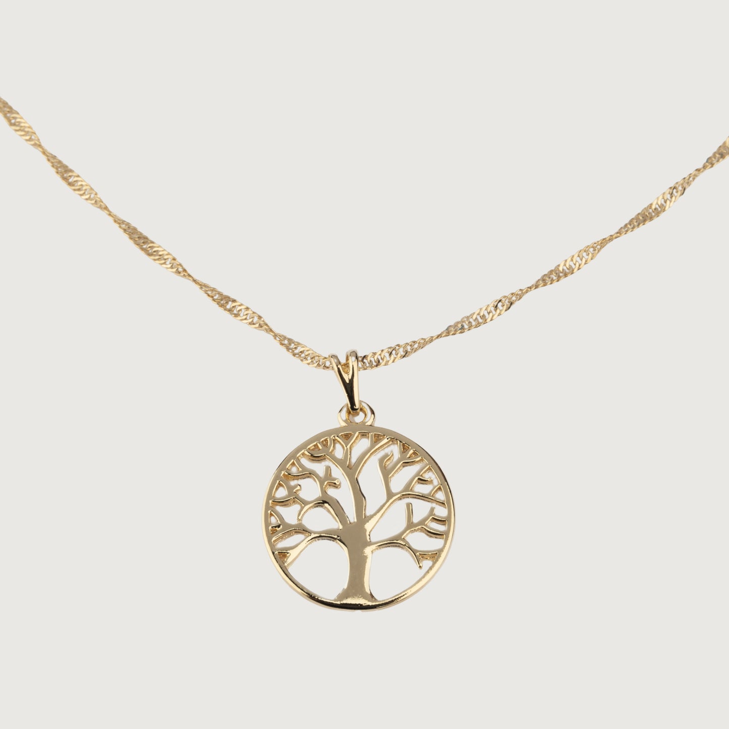 Tree of Life Everlasting Roots Golden Necklace