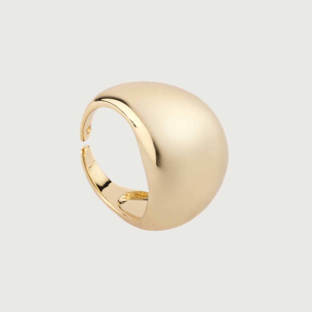 My Little Golden Round Dome Ring