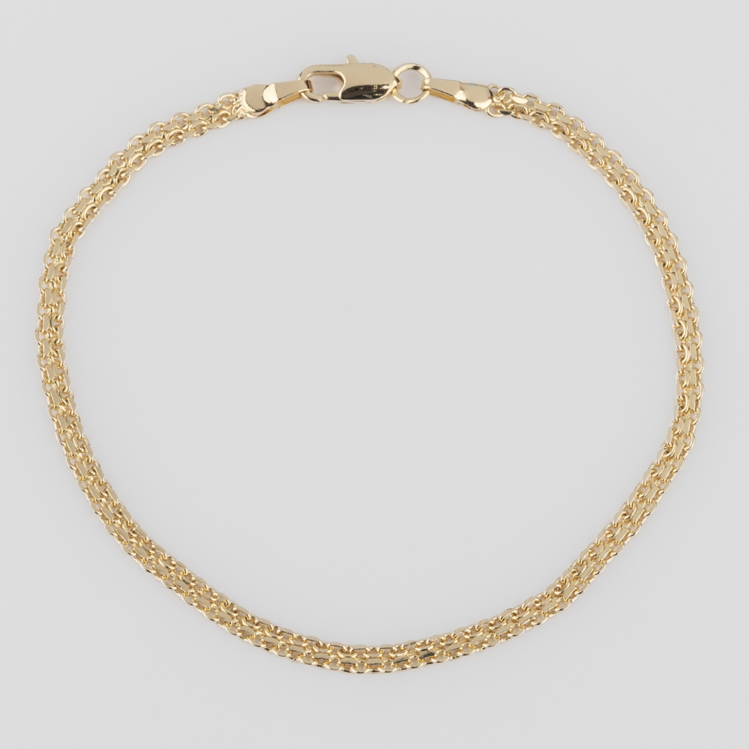 My Little Classic Golden Double Row Chain Bracelet