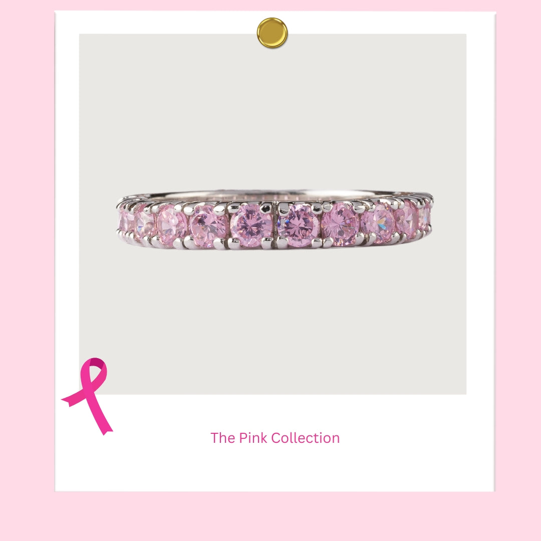 Pink Eternity Band Ring