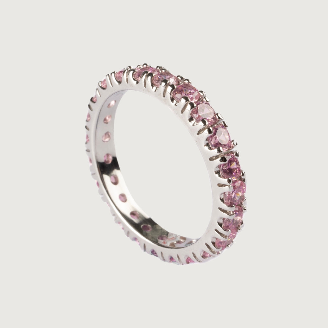 Pink Eternity Band Ring