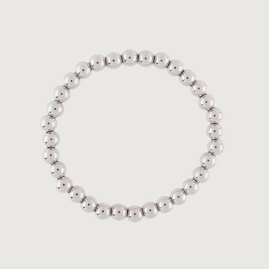 Silver Beads Stainless Steel Bracelet